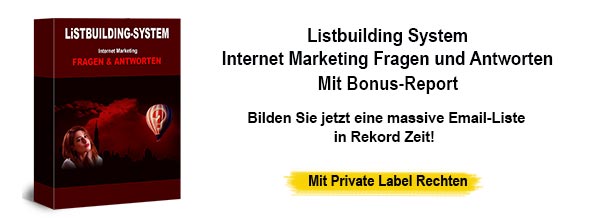 Listbuilding System Internet Marketing Fragen und Antworten